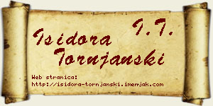 Isidora Tornjanski vizit kartica